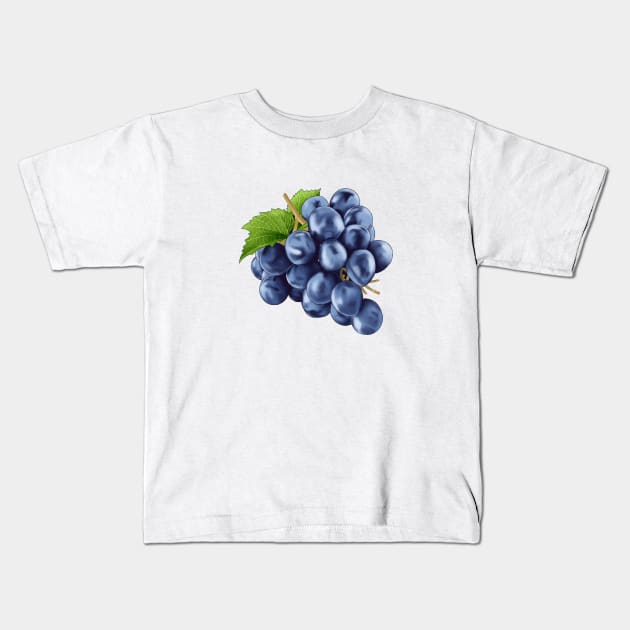 Grape Kids T-Shirt by Antonydraws